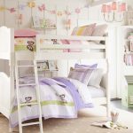 white bunk bed in the bedroom