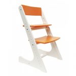 biało-pomarańczowy fotel