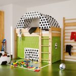 children's room for a small football fan