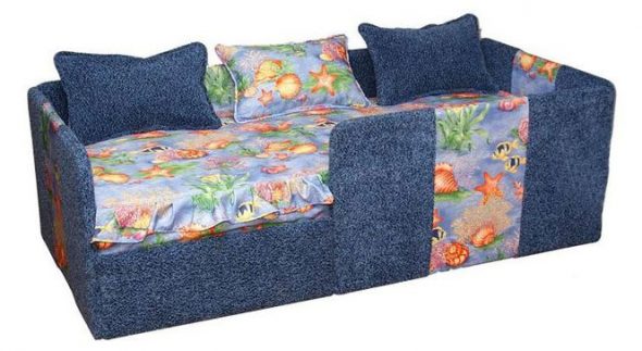 children's sofa for a boy with bumpers