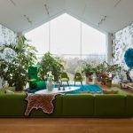 idea reka bentuk sofa hijau