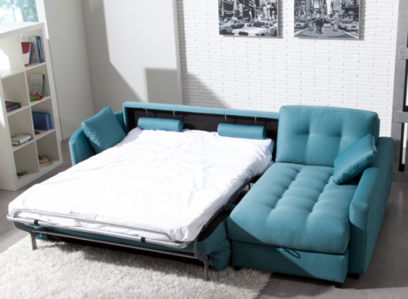 sofa bed with mattress
