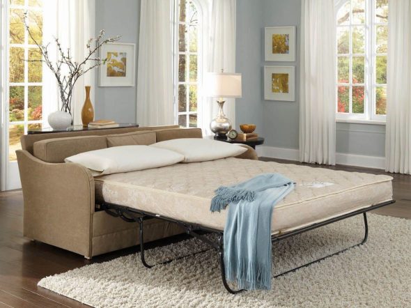 sofa bed with orthopedic mattress