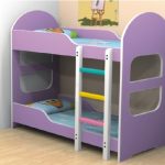 bunk bed purple