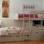 bunk bed na may drawers