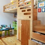 bunk bed with stairs