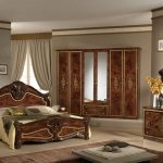 solid wood bed italian