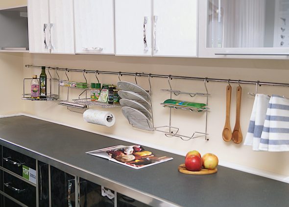 railing in the kitchen