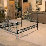 wrought bed frame