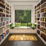 built-in bookshelves