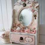 dresser for cosmetics with mirror