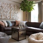 brown sofa corner