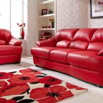 sofa french cot red