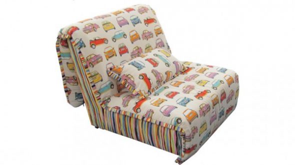 armchair bed accordion without armrests in the nursery