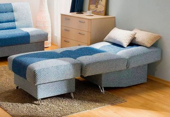 chair bed blue