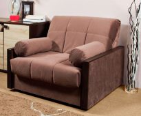 chair bed with cushions rollers