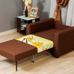 chair bed brown