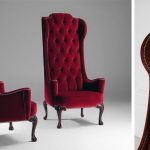 Angielski czerwony fotel