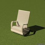 stolica za ljuljanje šperploče