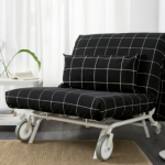 bed chair black ikea
