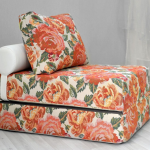 sandalye yatak çiçek baskı