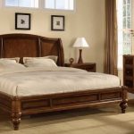 solid wood bed for the bedroom