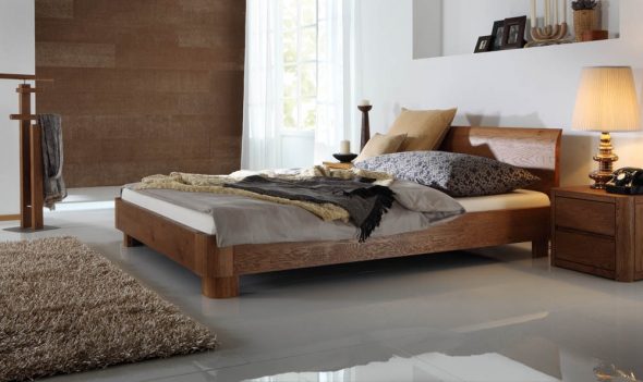 solid oak bed