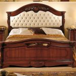 double bed solid walnut