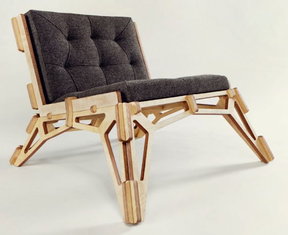 plywood easy chair