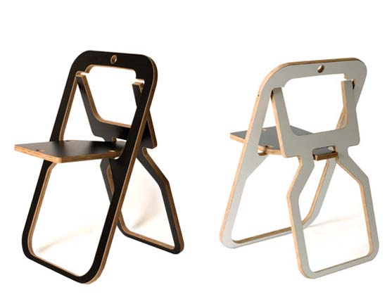 a variety of folding chairs