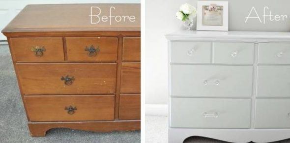 dresser restoration before and after