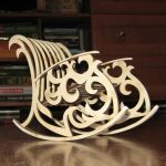 plywood carved chair