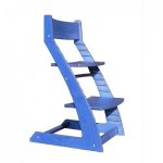 blue growing high chair