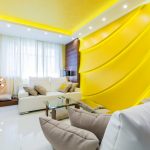 yellow combination in the interior