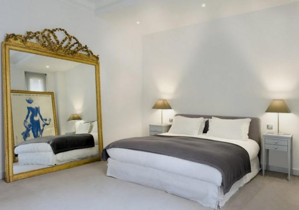bedroom with mirror