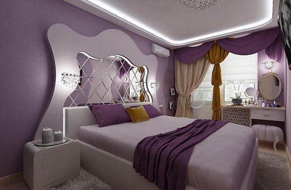bedroom with mirror