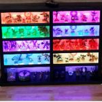 rack with lights for toys