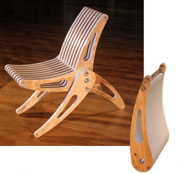 krzesło ze sklejki