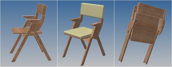 plywood chair folding