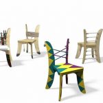 DIY plywood stol för baby