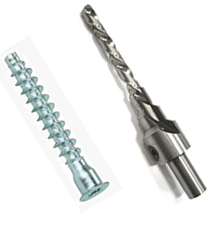 mag-drill gamit ang euro-screw na pamutol