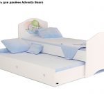 Advesta Bears empty bed for twins