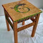 Decor stools - do decoupage do it yourself