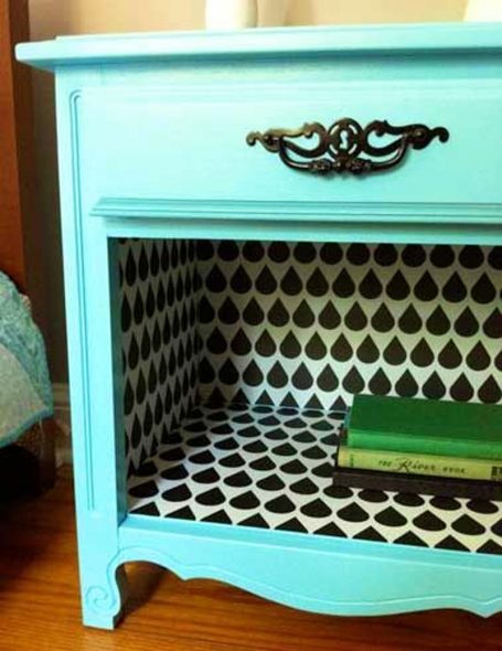 Decoupage furniture in vintage style