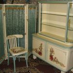 Decoupage furniture in vintage style photo