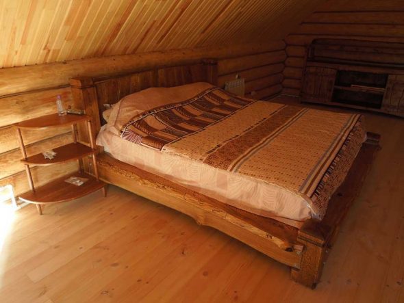 Wooden beds from the massif