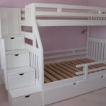 Children's bunk bed white