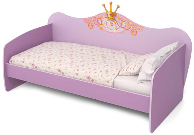 Vaikų lova mergaitėms violetinė