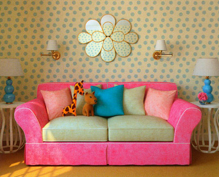 Sofa untuk gambar bilik kanak-kanak