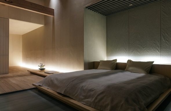 Minimalist yatak odası tasarımı